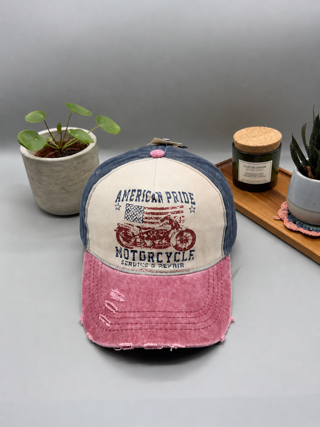 American Pride - Motorcycle Baseball Cap