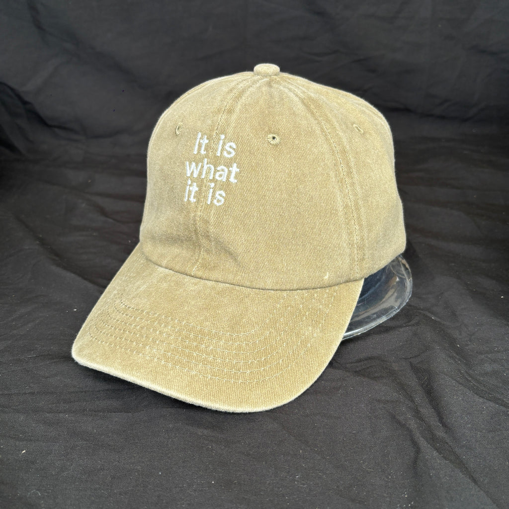 „It is what it is“ gewaschen in verschiedenen Farben - gewaschene Basecap - Handmade Present