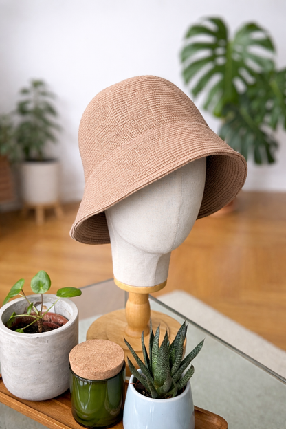 Lässige Fischmütze, Fischerhut gestrickt, Bucket Hat, Sonnenhut Damen, Strick-Bucket-Hat