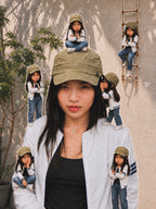 Damen Leinen Cap - Kurze Kappe & leichtes Design