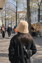 Lässige Fischmütze, Fischerhut gestrickt, Bucket Hat, Sonnenhut Damen, Strick-Bucket-Hat