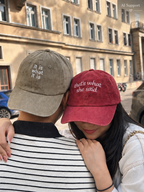 „It is what it is“ gewaschen in verschiedenen Farben - gewaschene Basecap - Handmade Present