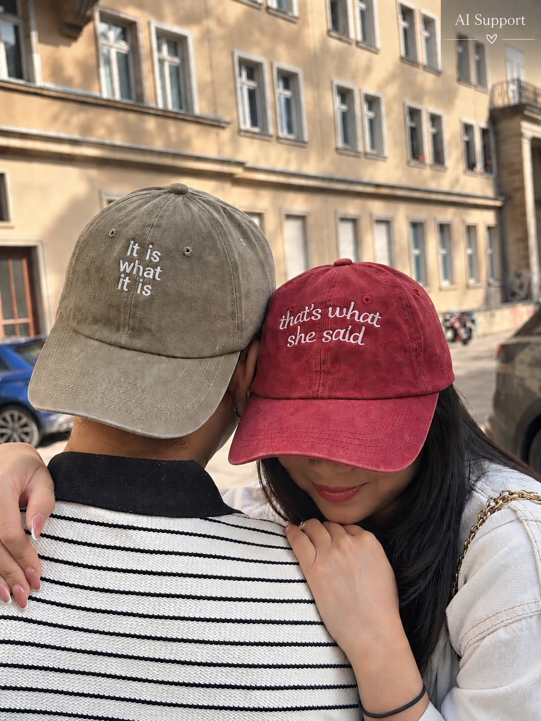 „It is what it is“ gewaschen in verschiedenen Farben - gewaschene Basecap - Handmade Present