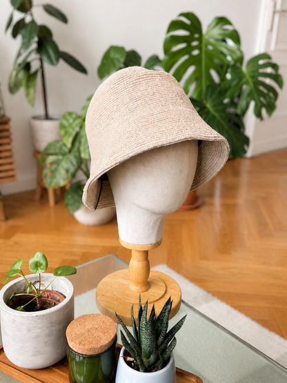 Lässige Fischmütze, Fischerhut gestrickt, Bucket Hat, Sonnenhut Damen, Strick-Bucket-Hat