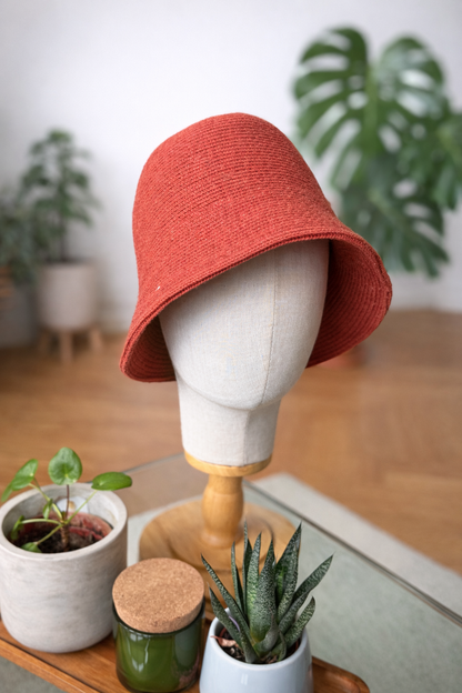 Lässige Fischmütze, Fischerhut gestrickt, Bucket Hat, Sonnenhut Damen, Strick-Bucket-Hat