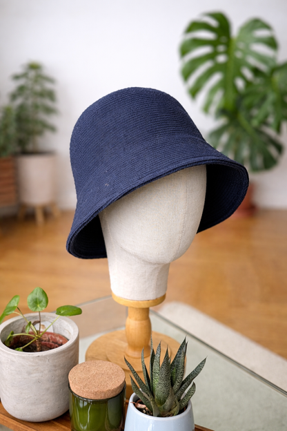 Lässige Fischmütze, Fischerhut gestrickt, Bucket Hat, Sonnenhut Damen, Strick-Bucket-Hat