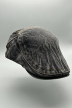 Vintage Denim Flatcap – Stilvolle Schirmmütze im Used-Look PS-59 BL