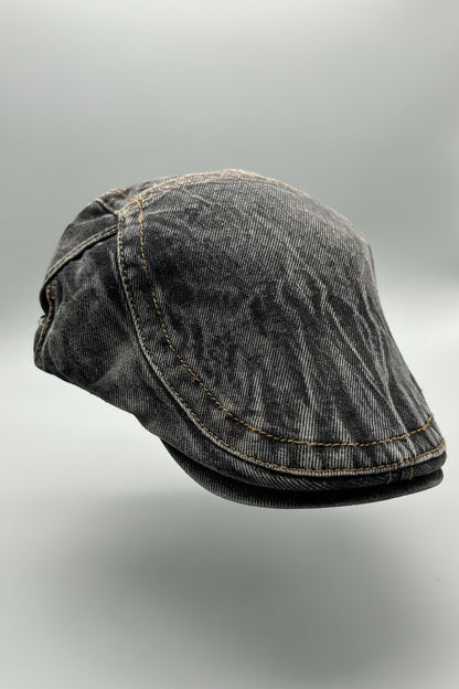 Vintage Denim Flatcap – Stilvolle Schirmmütze im Used-Look PS-59 BL