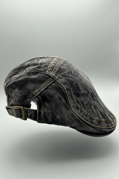 Vintage Denim Flatcap – Stilvolle Schirmmütze im Used-Look PS-59 BL