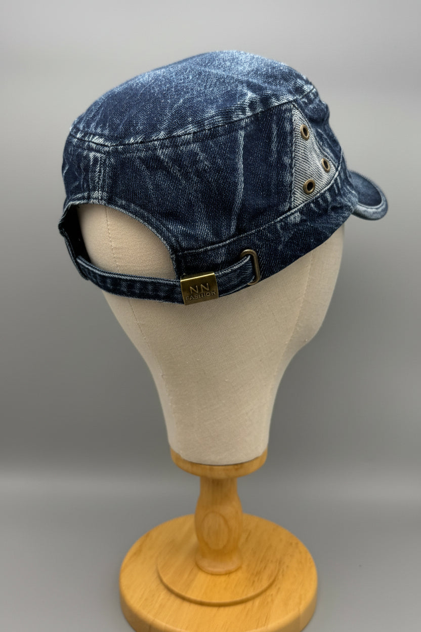 Military Cap Denim Jeans PS-131BL