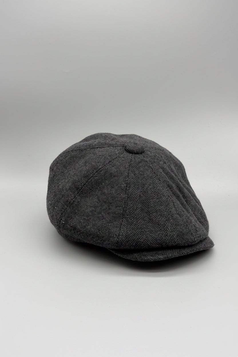 Schiebermütze / Ballonmütze / Flatcap Fischgräte NN_D021