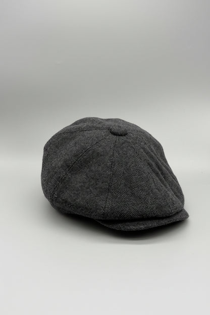 Schiebermütze / Ballonmütze / Flatcap Fischgräte NN_D021