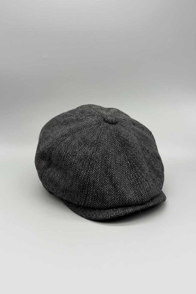 Schiebermütze / Ballonmütze / Flatcap Fischgräte NN_D021