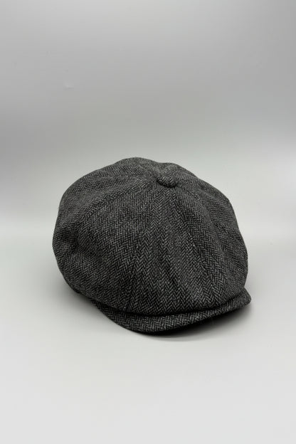 Schiebermütze / Ballonmütze / Flatcap Fischgräte NN_D021