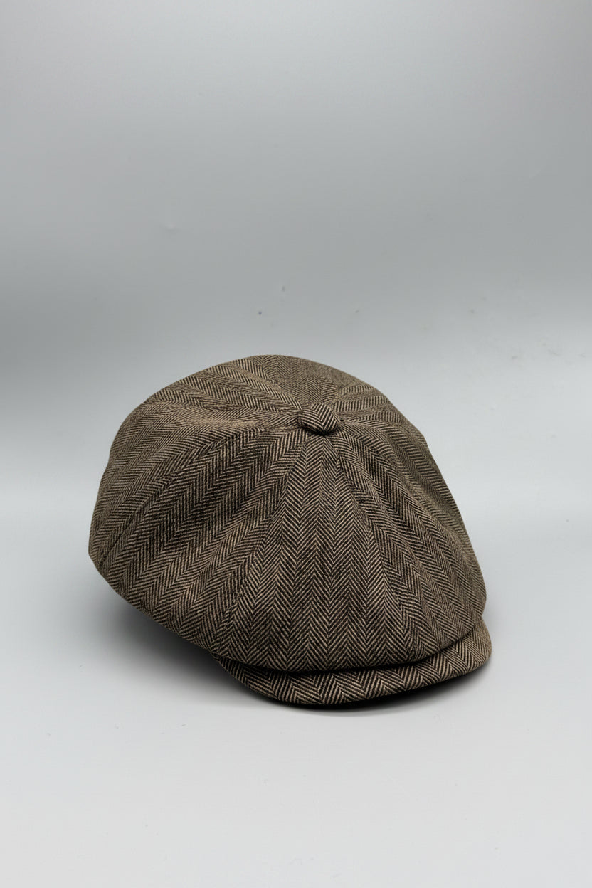 Schiebermütze / Ballonmütze / Flatcap Fischgräte NN_D021