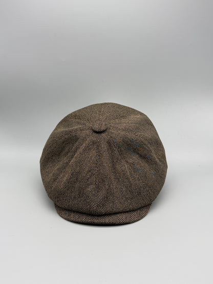 Schiebermütze / Ballonmütze / Flatcap Fischgräte NN_D021