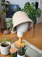 Lässige Fischmütze, Fischerhut gestrickt, Bucket Hat, Sonnenhut Damen, Strick-Bucket-Hat