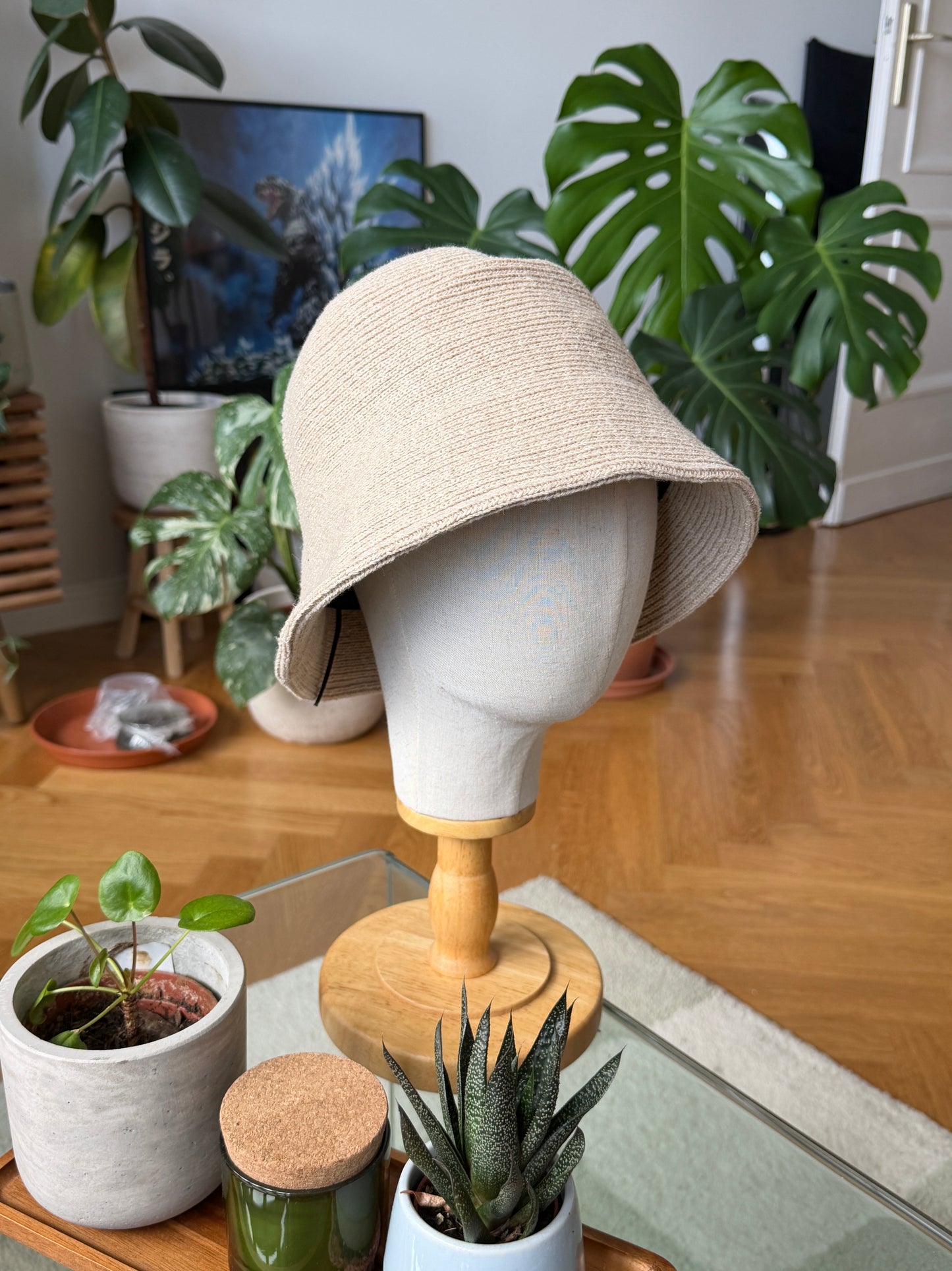 Lässige Fischmütze, Fischerhut gestrickt, Bucket Hat, Sonnenhut Damen, Strick-Bucket-Hat