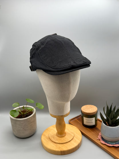 Leinen Flatcap in vielen Farben - Luftige Sommer Schiebermütze verstellbar - Leichte Kappe PS-59 LN