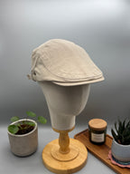 Leinen Flatcap in vielen Farben - Luftige Sommer Schiebermütze verstellbar - Leichte Kappe PS-59 LN