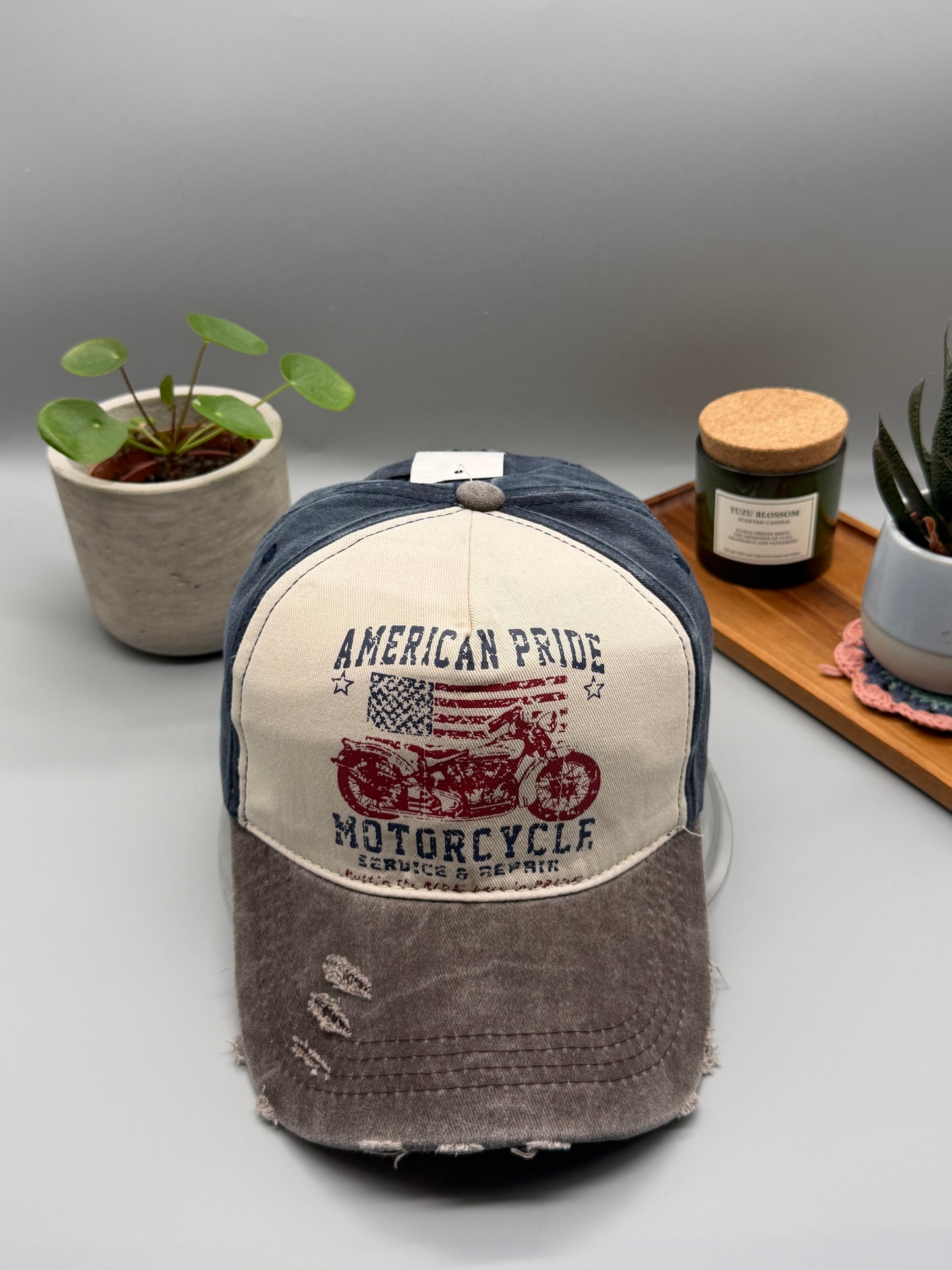 American Pride - Motorcycle Baseball Cap