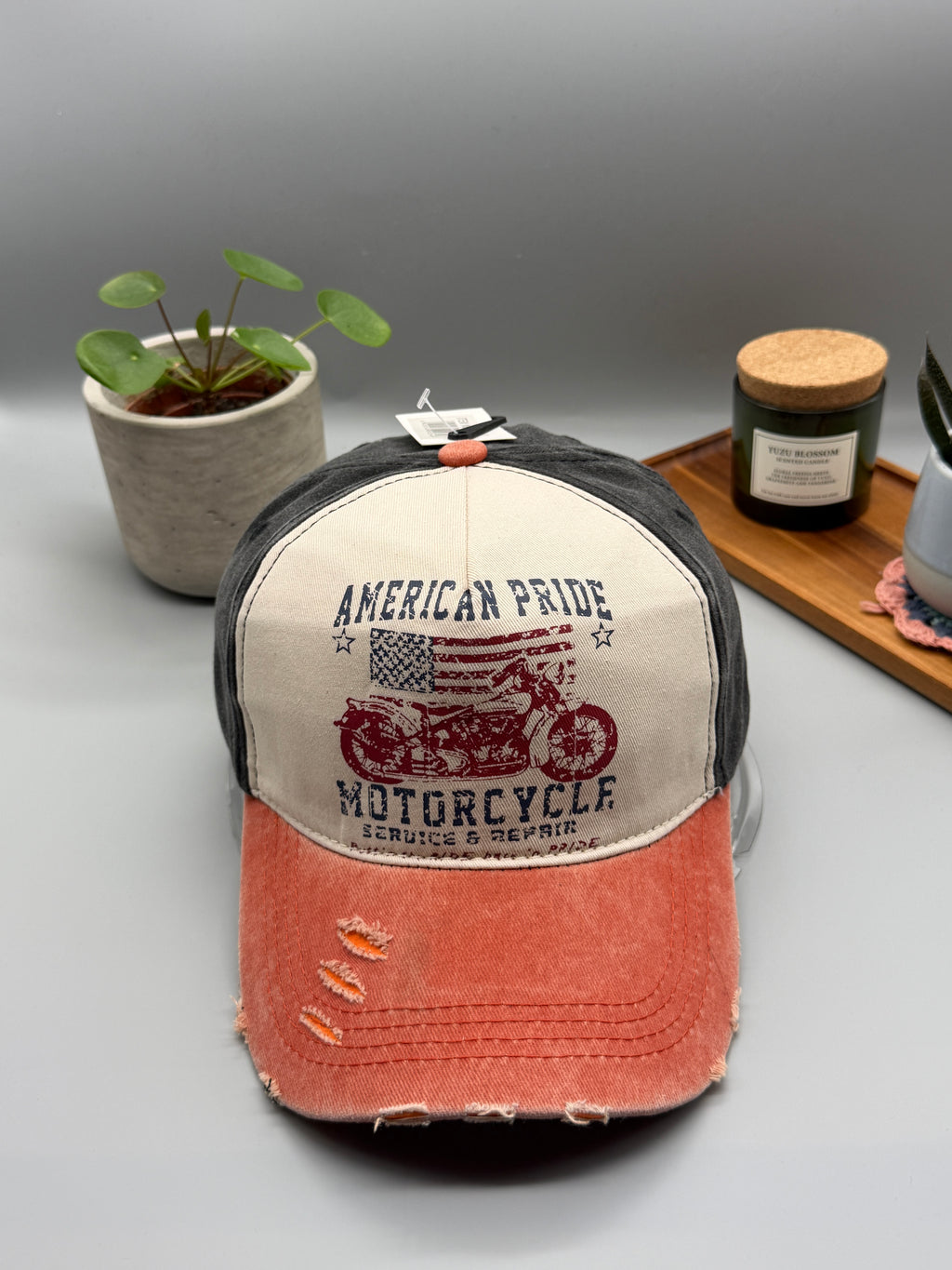 American Pride - Motorcycle Baseball Cap
