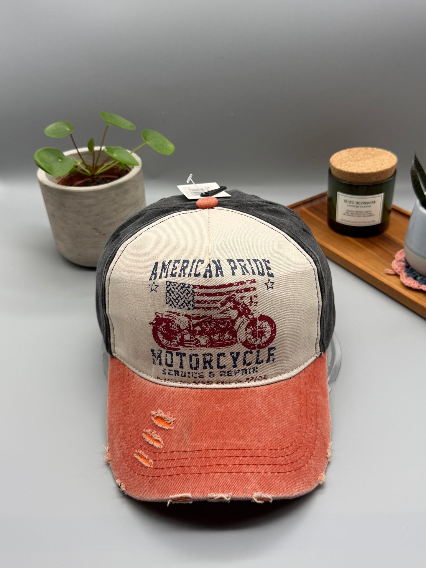 American Pride - Motorcycle Baseball Cap