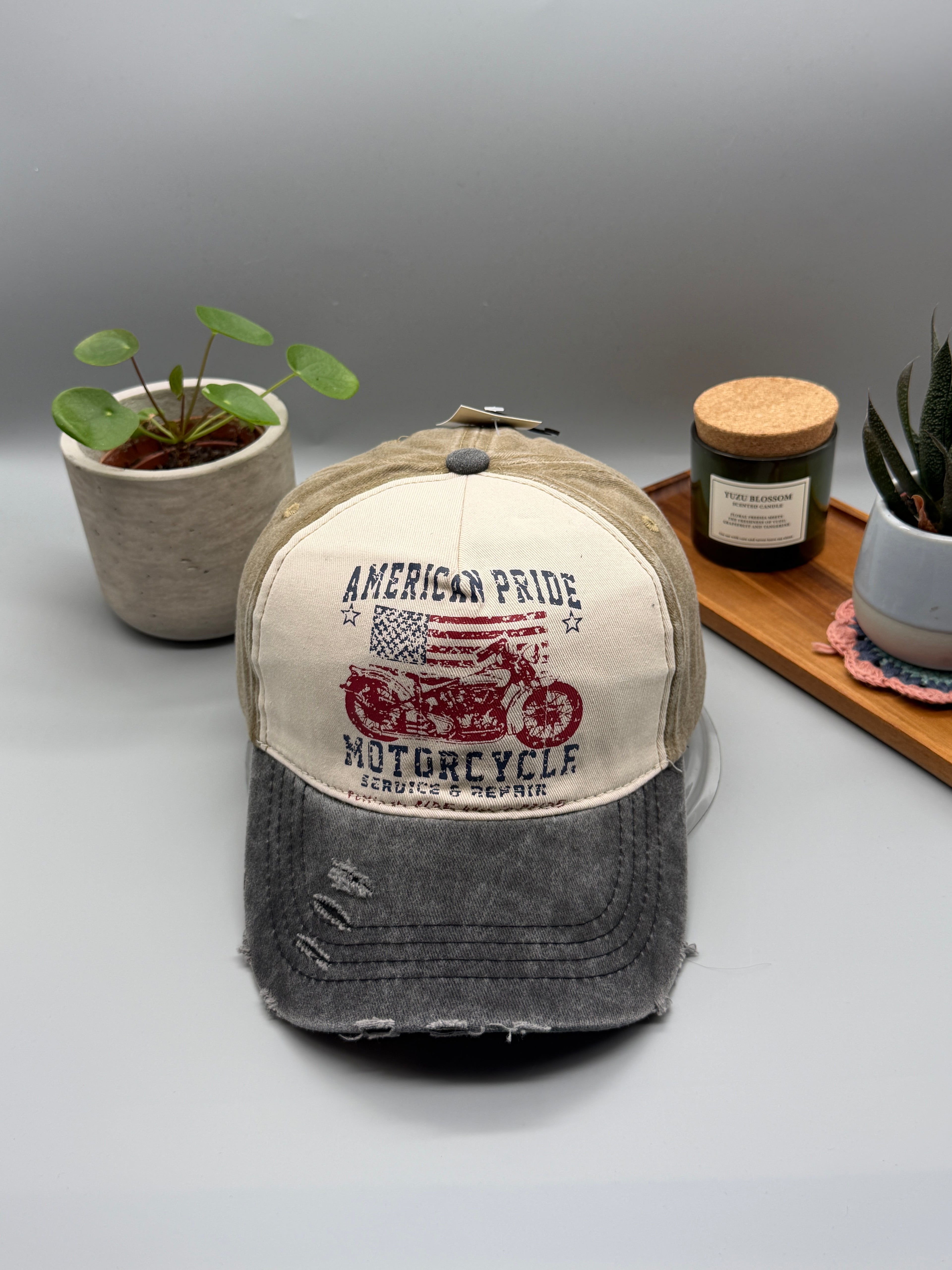 American Pride - Motorcycle Baseball Cap