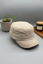 Damen Leinen Cap - Kurze Kappe & leichtes Design PB-011LN