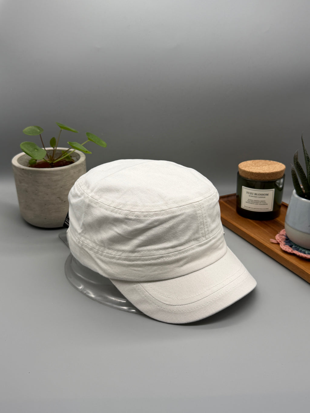 Damen Leinen Cap - Kurze Kappe & leichtes Design PB-011LN