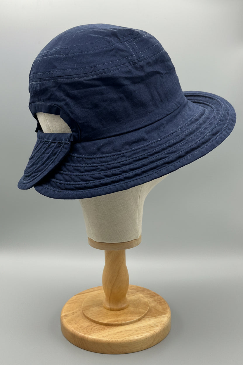 Faltbarer Leinen Sonnenhut für Damen