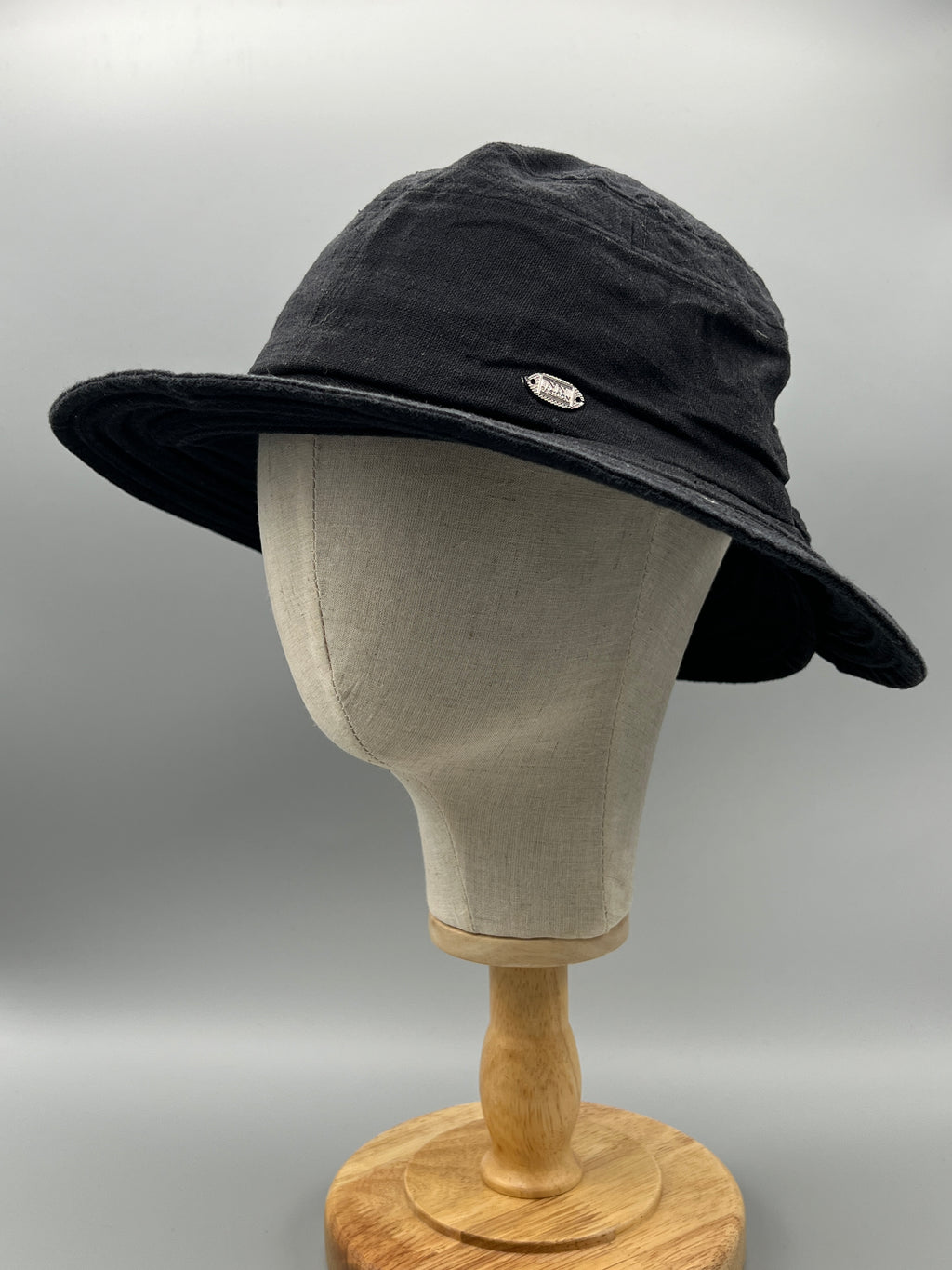 Faltbarer Leinen Sonnenhut für Damen