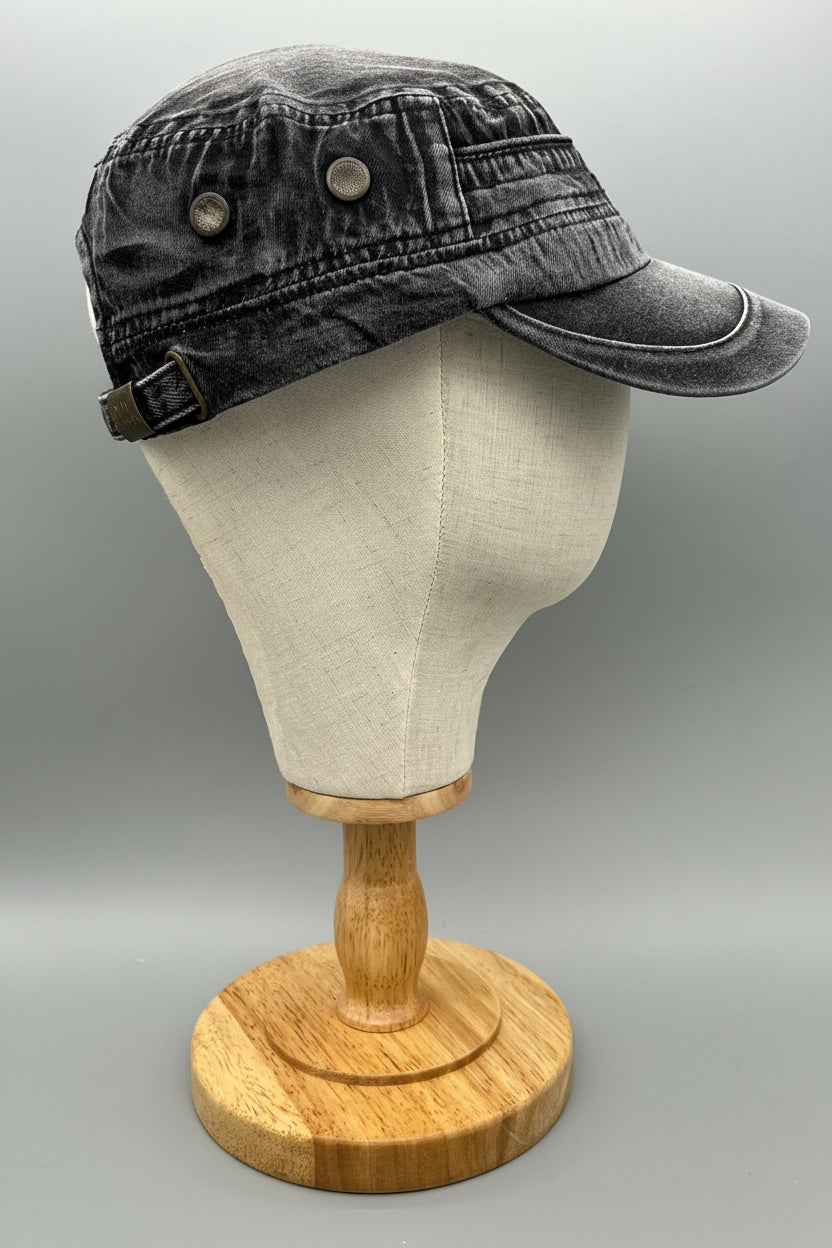 Denim Jeans Cap Black & Navy PS-71