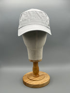 Military Cap für Herren & Damen – Vintage Army-Mütze mit Metall-Details – Baumwoll-Cap verstellbar – Schwarz  - PS-89S