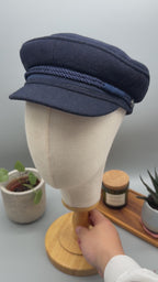 Elbsegler Tuch Mütze Black & Navy