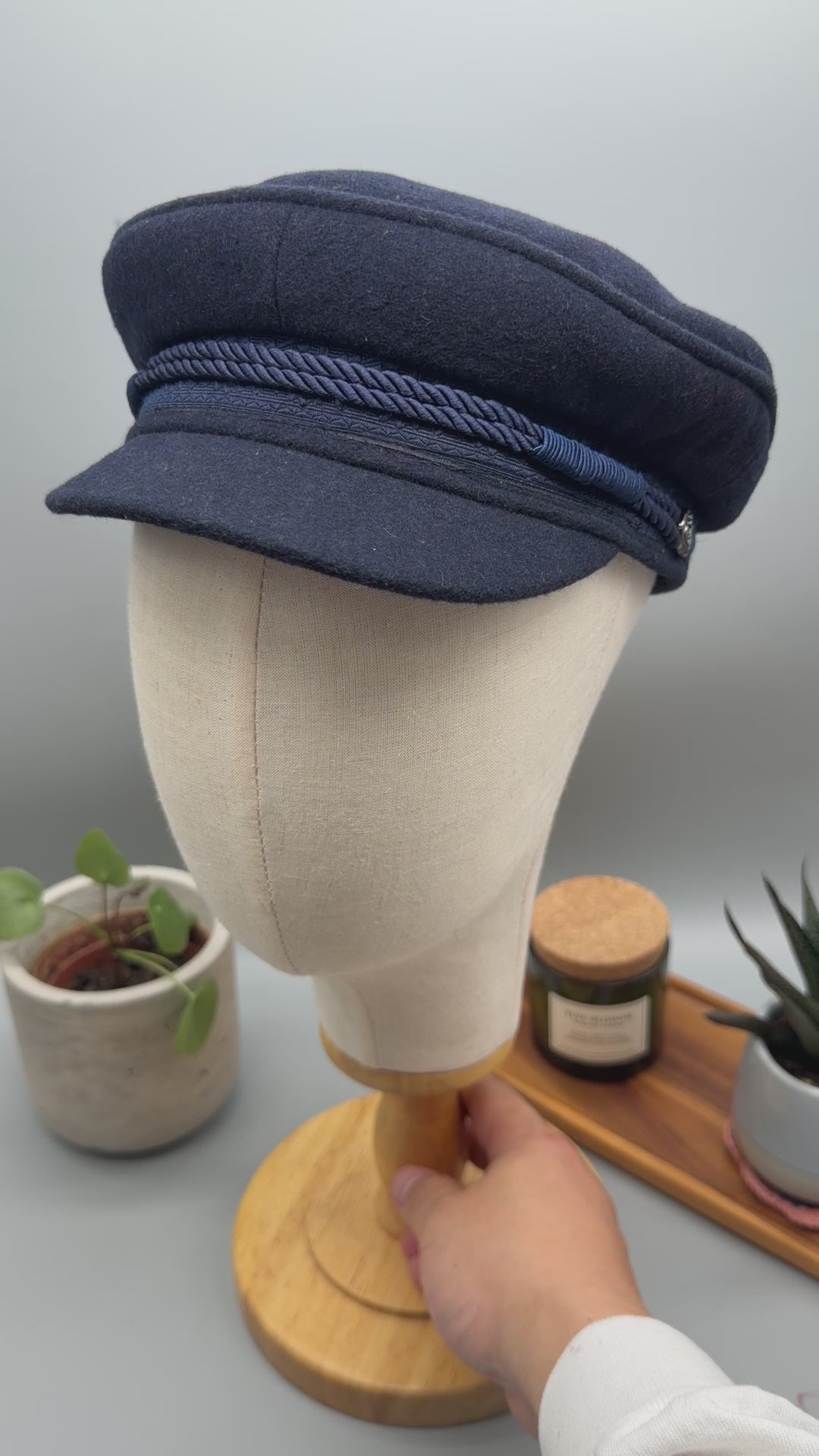 Elbsegler Tuch Mütze Black & Navy