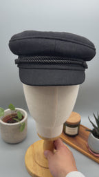 Elbsegler Tuch Mütze Black & Navy
