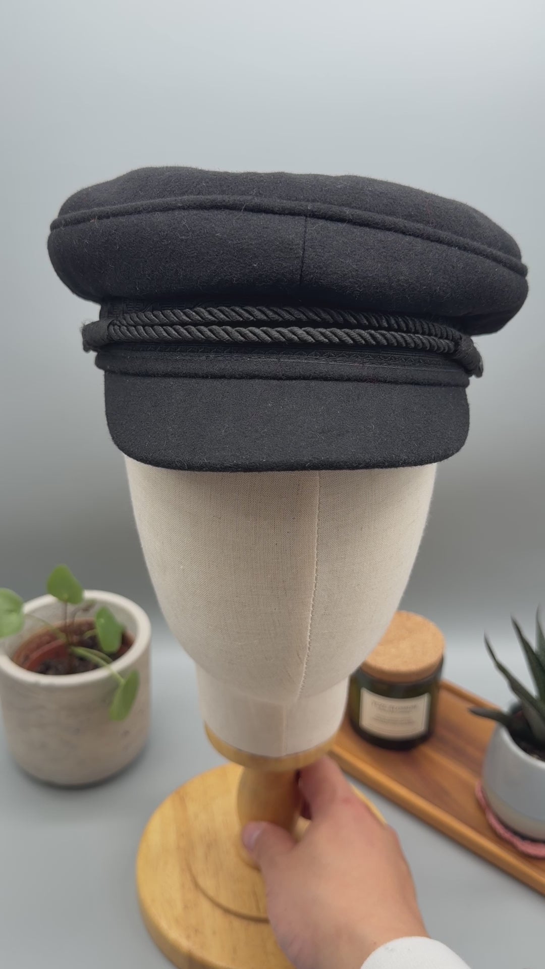 Elbsegler Tuch Mütze Black & Navy